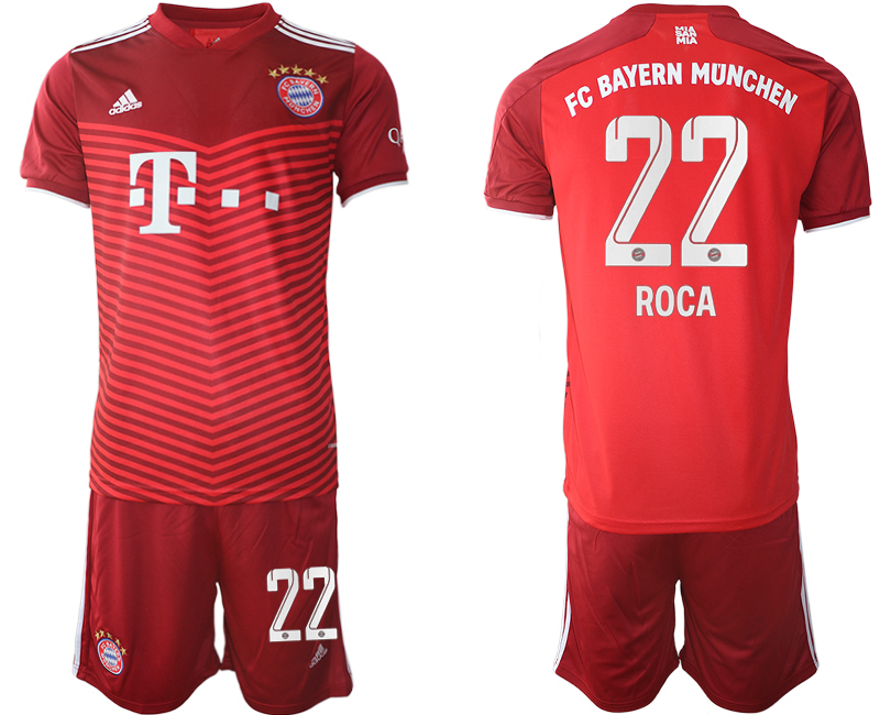Men 2021-2022 Club Bayern Munich home red #22 Soccer Jersey